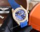 Knock-off Rolex Day-Date 40MM Blue Face Diamond Case Rubber Strap Watch (2)_th.JPG